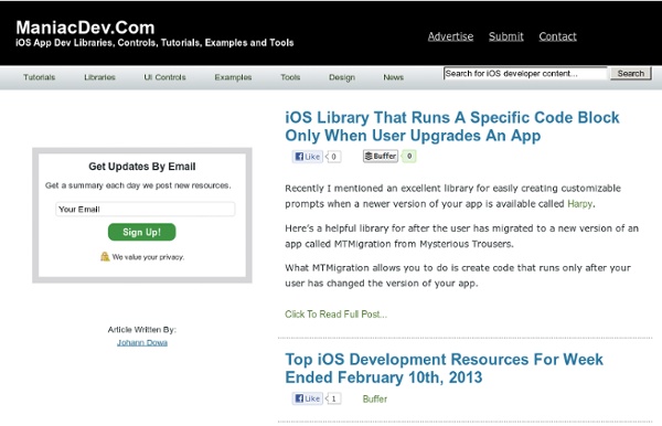 iPhone, iOS 5, iPad SDK Development Tutorial and Programming Tips