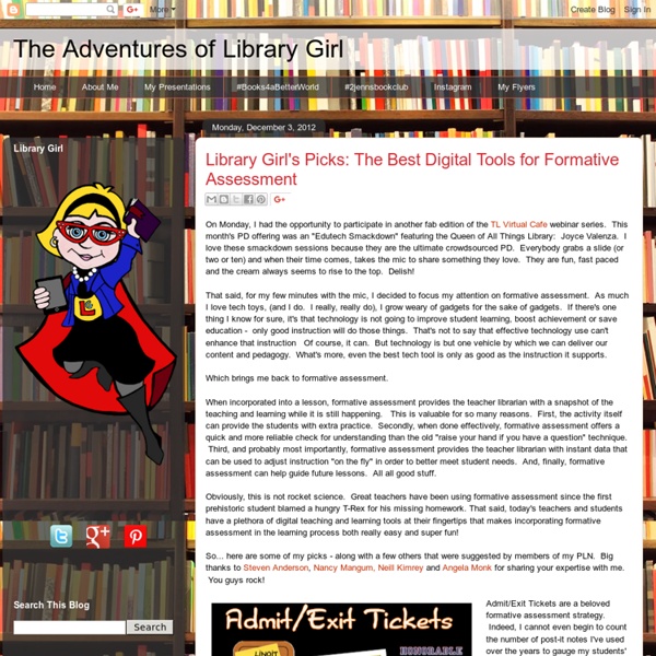 Library Girl's Picks: The Best Digital Tools for Formative Assessment