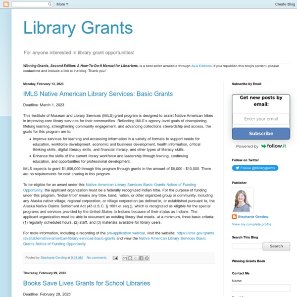 Library Grants Pearltrees