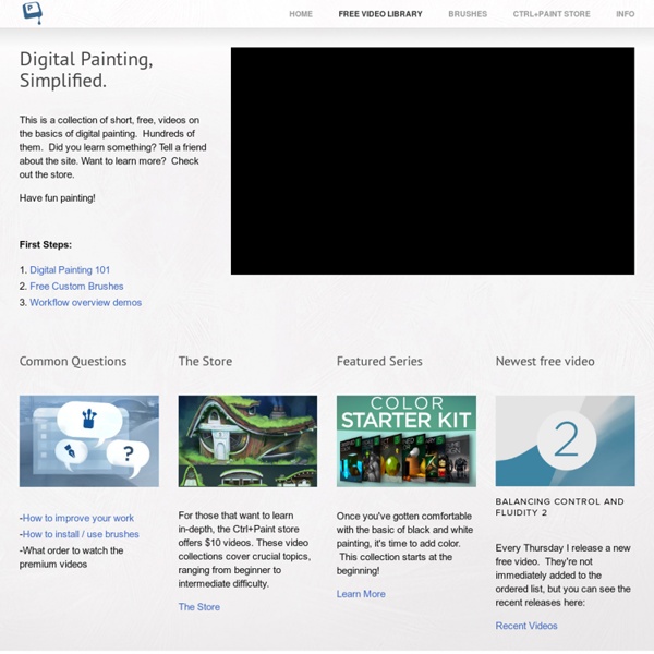 Video Library — Ctrl+Paint - Digital Painting Simplified
