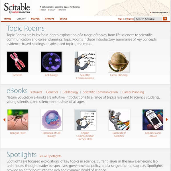 Learn Science at Scitable