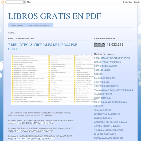 7 BIBLIOTECAS VIRTUALES DE LIBROS PDF GRATIS