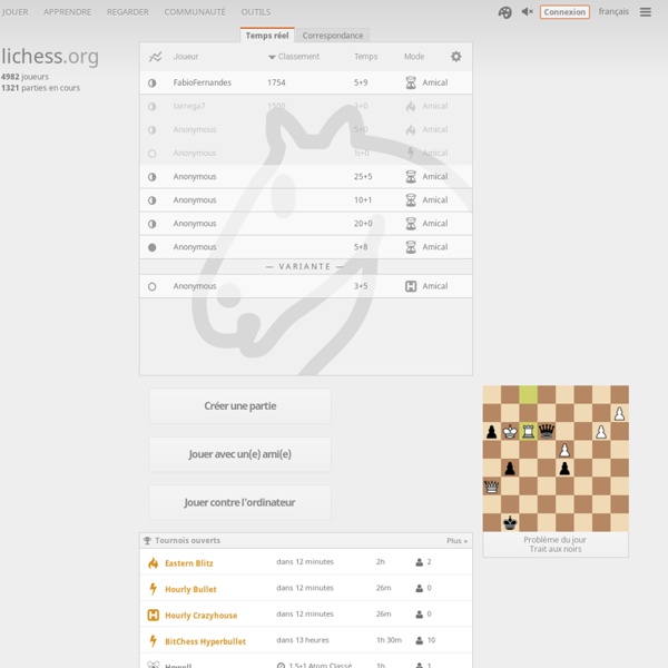 Jeu d'échecs gratuit en ligne