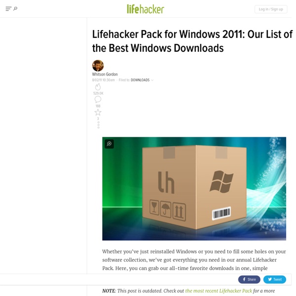 Pack for Windows: Our List of the Best Windows Downloads