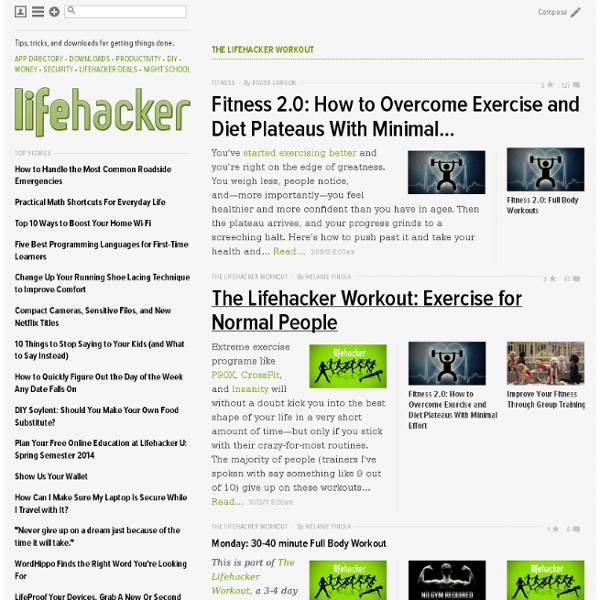 Thelifehackerworkout News, Videos, Reviews and Gossip - Lifehacker