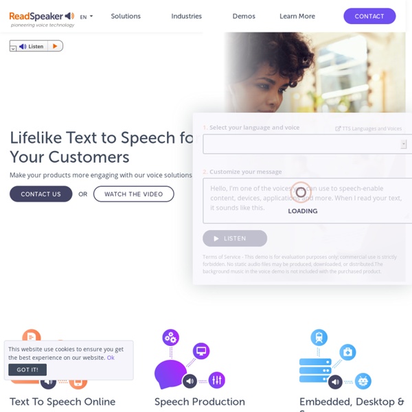 Online Text to Speech