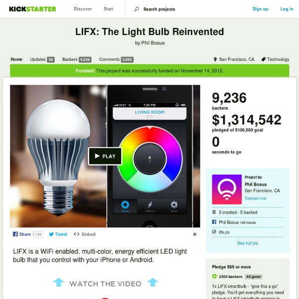 LIFX: The Light Bulb Reinvented by Phil Bosua