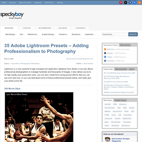 35 Adobe Lightroom Presets – Adding Professionalism to Photography