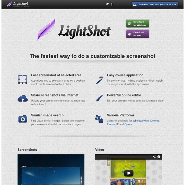 LightShot — screenshot tool for Mac & Win