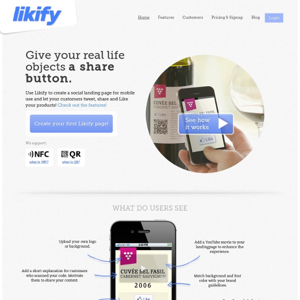 Likify - Generate Facebook likes using QR codes