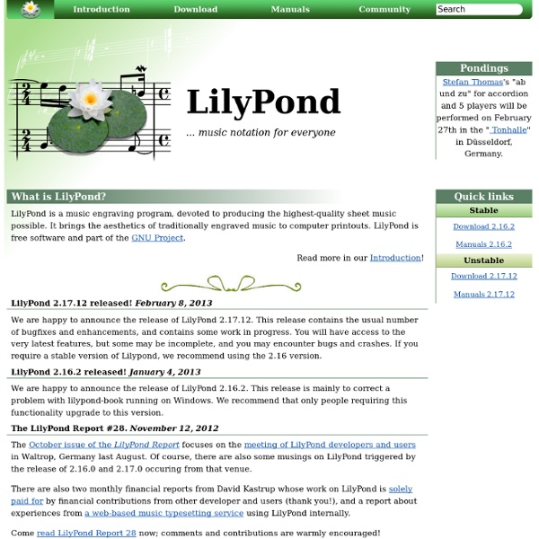 LilyPond (éditeur de partitions linux)