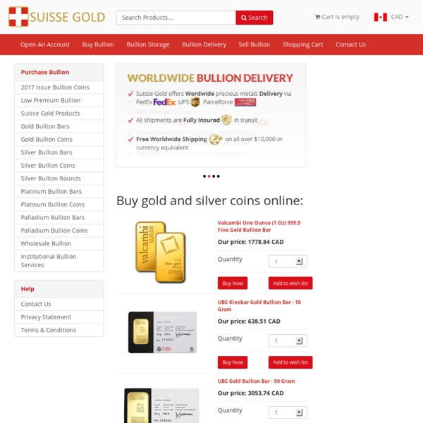 Suisse Gold Limited - Buy Gold Online