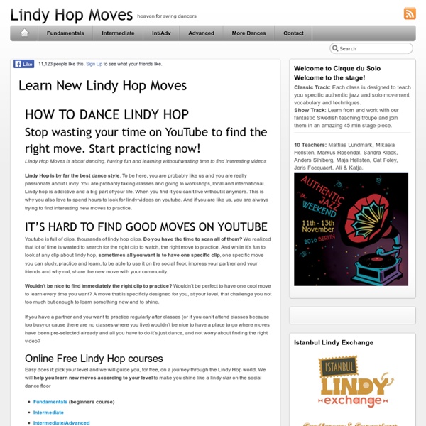 Lindy Hop Moves