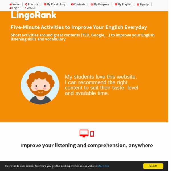 lingorank-english-listening-exercises-and-tests-with-selected-talks