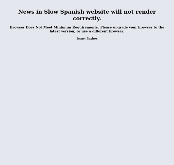 News in Spanish for Language Learning
