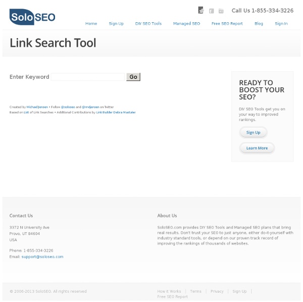 Link Search Tool