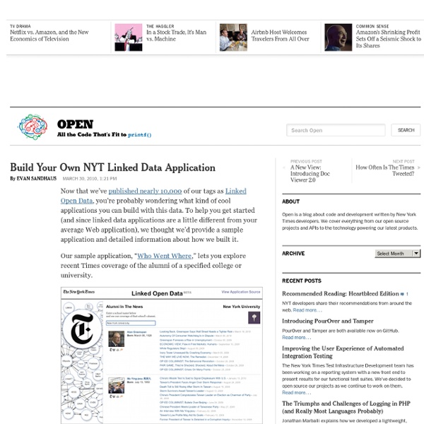 Build Your Own NYT Linked Data Application