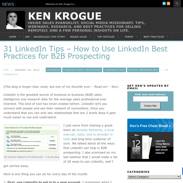 31 LinkedIn Tips – How to Use LinkedIn Best Practices for B2B Prospecting