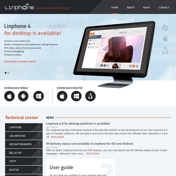 Linphone open-source voip software - video sip phone, voip phone