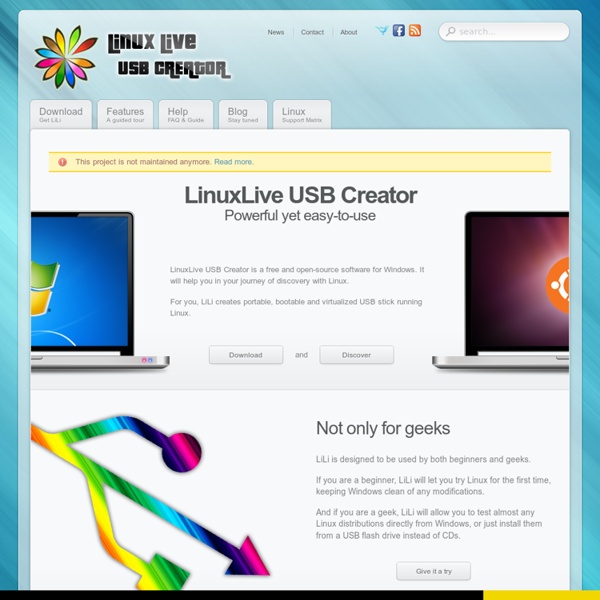LinuxLive USB Creator