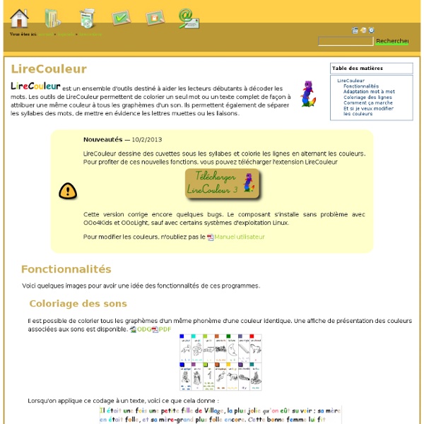 Pourquoi pas ? » logiciels:lirecouleur