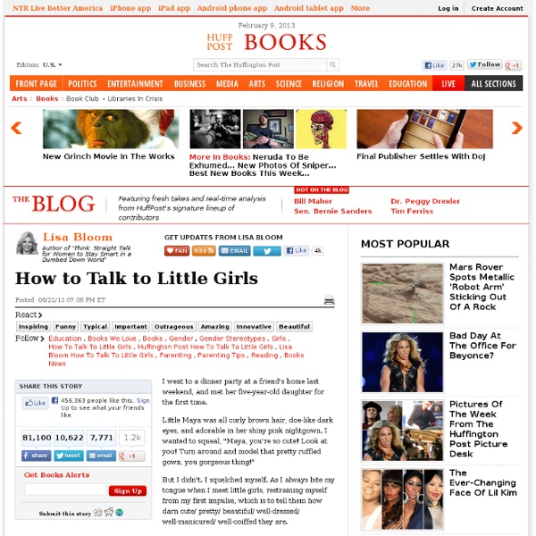 Lisa Bloom: How to Talk to Little Girls