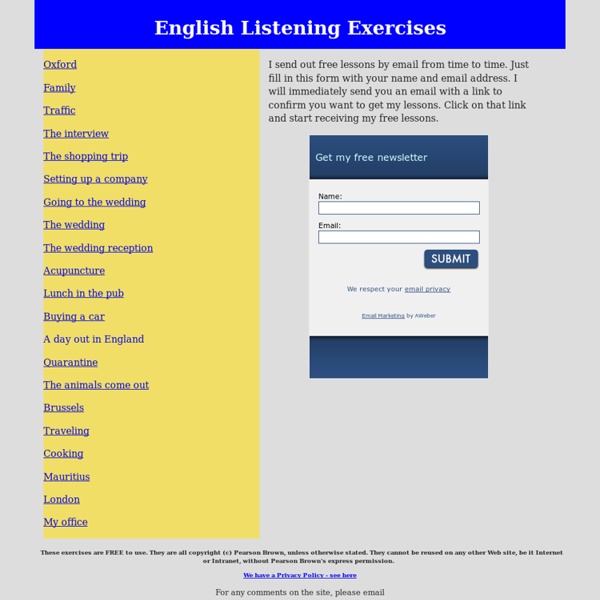 English Listening Lessons