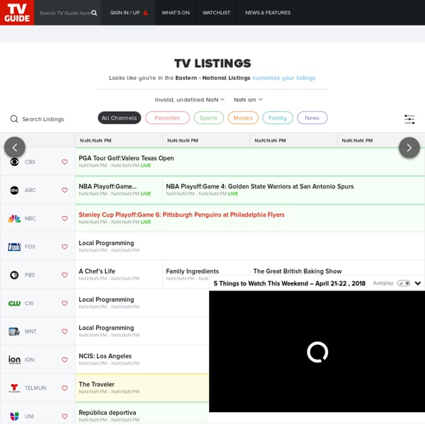 TV Listings - Find Local TV Shows and Movie Schedules - Listings Grid