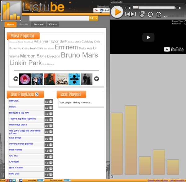 Listube - free online on-demand music player