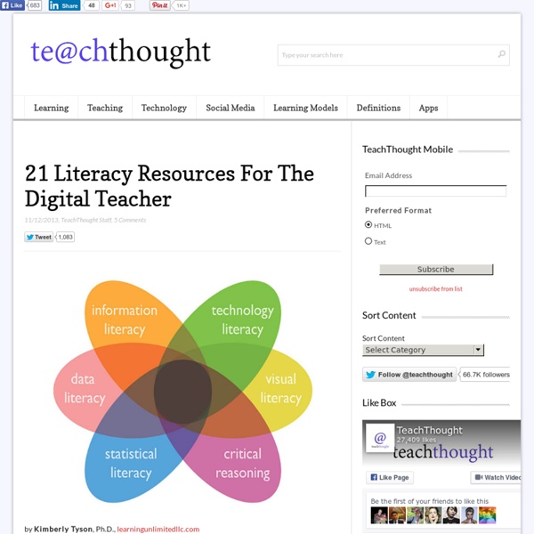 21 Literacy Resources For The Digital Teacher