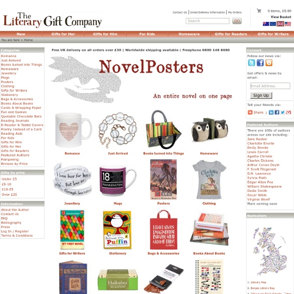 The Literary Gift Company: Gifts for Book Lovers, Readers and Writers