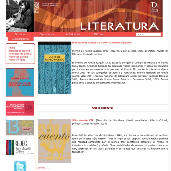 Dirección de Literatura UNAM - Inicio