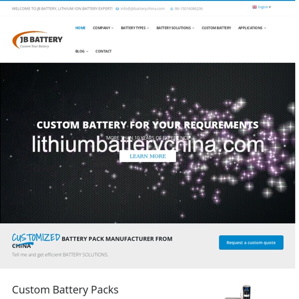 Custom Lithium Ion Battery Pack Manufacturer From China
