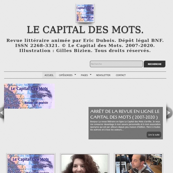 LE CAPITAL DES MOTS ( REVUE DE POESIE CONTEMPORAINE)- ( POETRY BLOG)