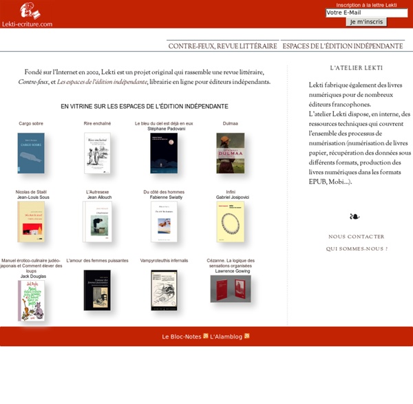 Édition, librairie en ligne et bibliothèque numérique : le projet Lekti