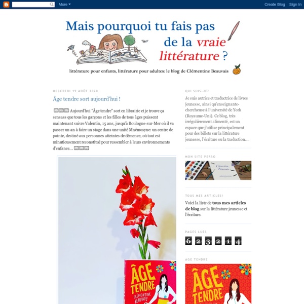 Littérature pour enfants, littérature pour adultes-Clémentine Beauvais