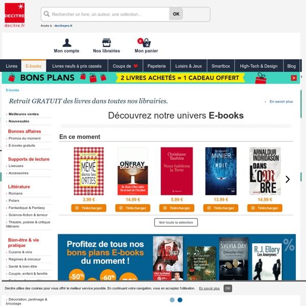 Ebooks - Librairie numérique Decitre