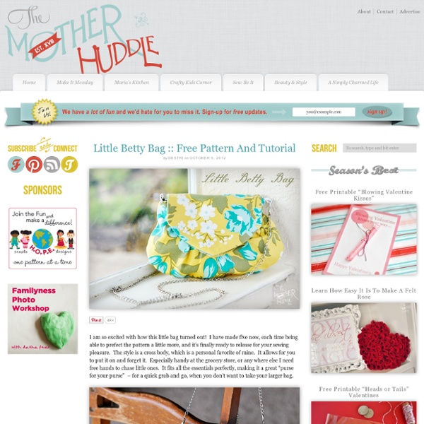 Little Betty Bag: Free Pattern & Tutorial
