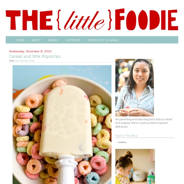 The Little Foodie: Cereal and Milk Popsicles