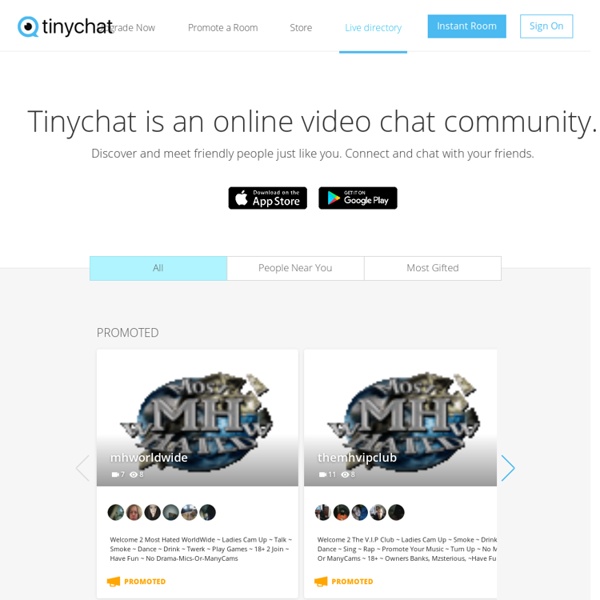 Tinychat - Salles de chat vidéos en direct, simple et facile.