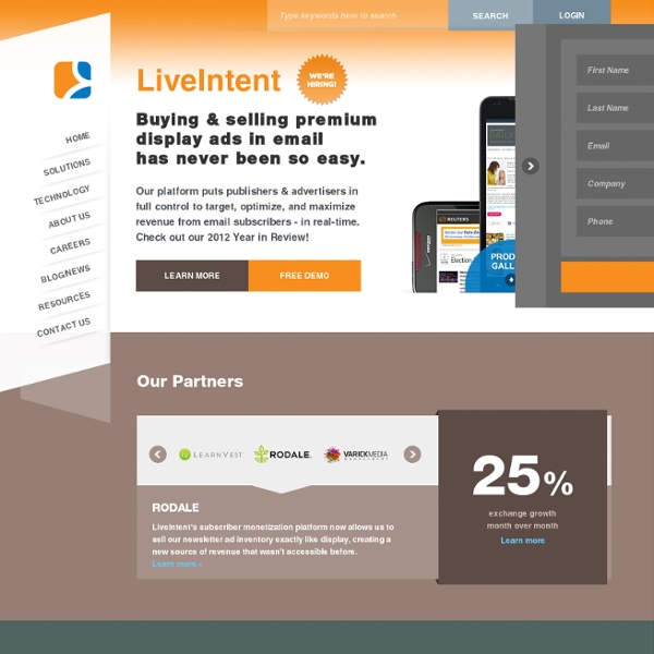 Real Time Display Advertising in Publisher Email Newsletters & Alerts - LiveIntent