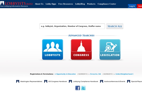 Lobbyists.info - Your Lobbying Information Resource