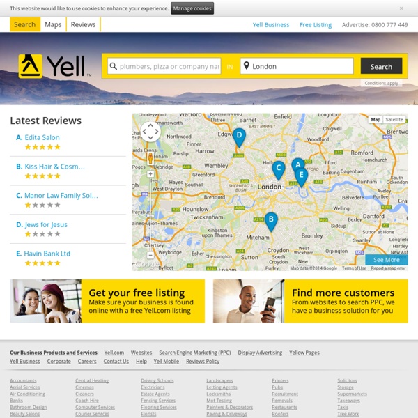 Yell.com the UK&#039;s local business search engine - search for London businesses