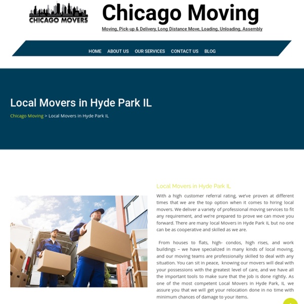 Local Movers in Hyde Park IL
