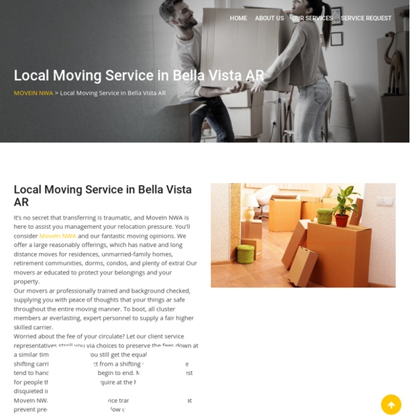 Local Moving Service in Bella Vista AR - MOVEIN NWA