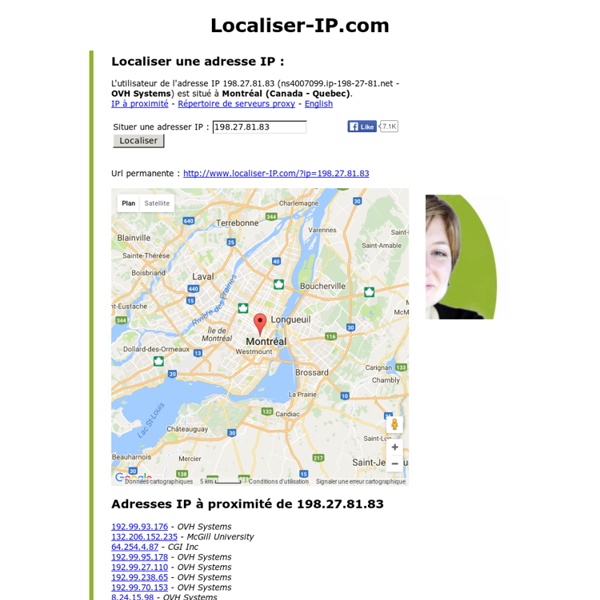 Localiser une adresse IP