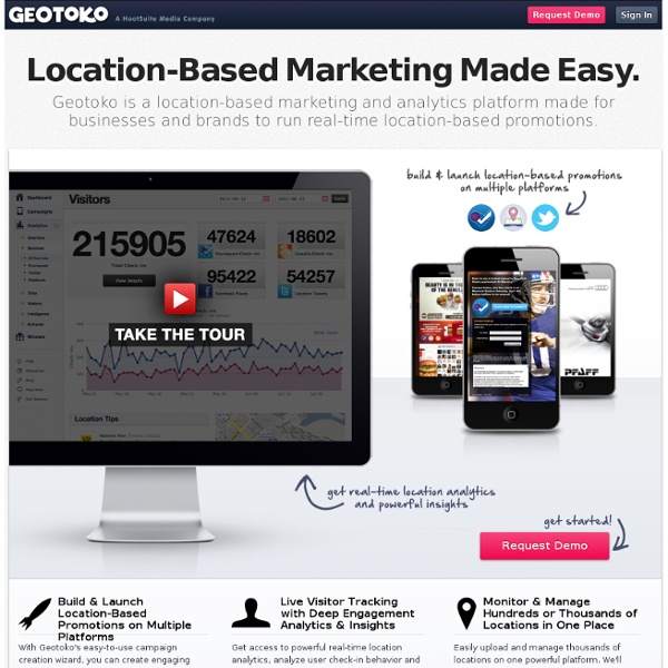 Geotoko - Real-Time Location Based Marketing & Analytics Platform
