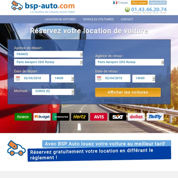 BSP Auto : Location voiture pas cher France, Europe, Ameriques