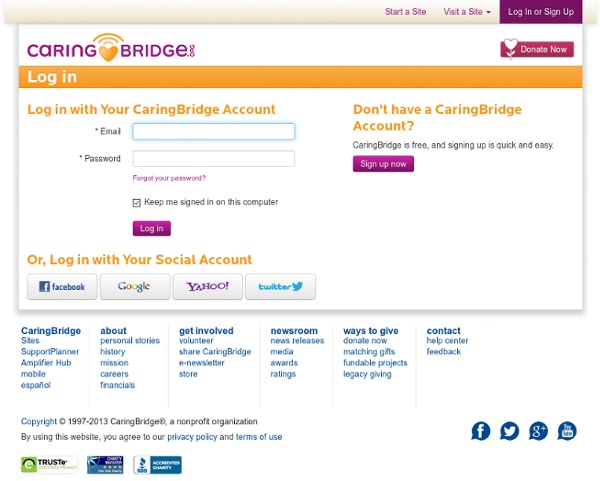 You're Invited to Visit a CaringBridge Website