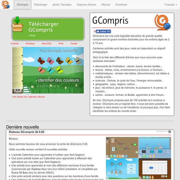 Logiciel éducatif GCompris